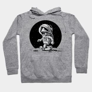 Mushroom Walking on Moon Hoodie